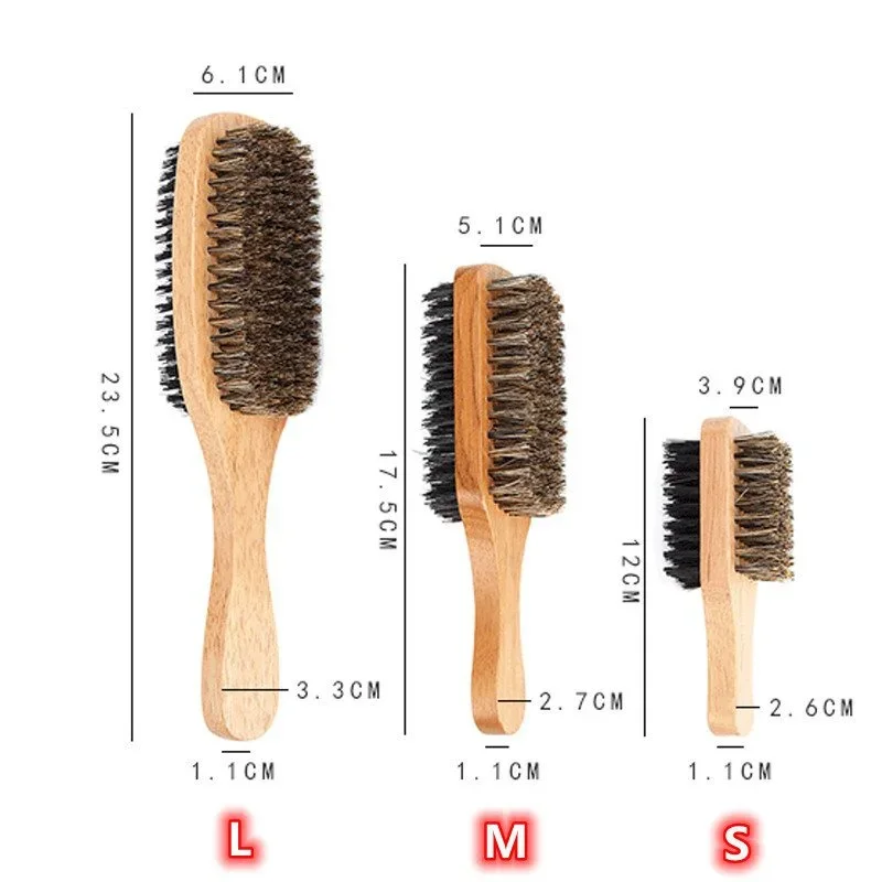 Men'S Grooming Brush - Щетка для бороды с натуральной деревянной