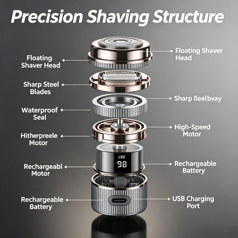 Мини-электробритва 2026, порта – обзор и цена Men'S Grooming Razor Kit